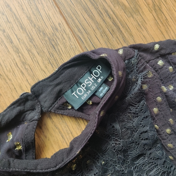 Topshop semi sheer blouse - Picture 5 of 7